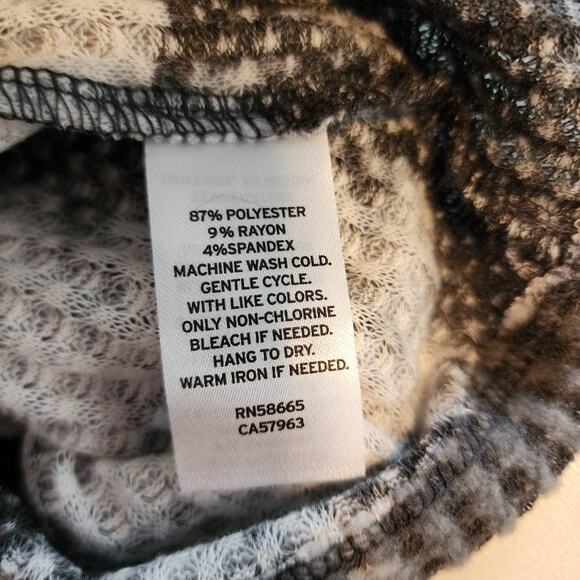 Abound Tie Dye Waffle Knit Long Sleeve  Cowl Funnel Neck Sweater NWT size XS - Picture 6 of 8